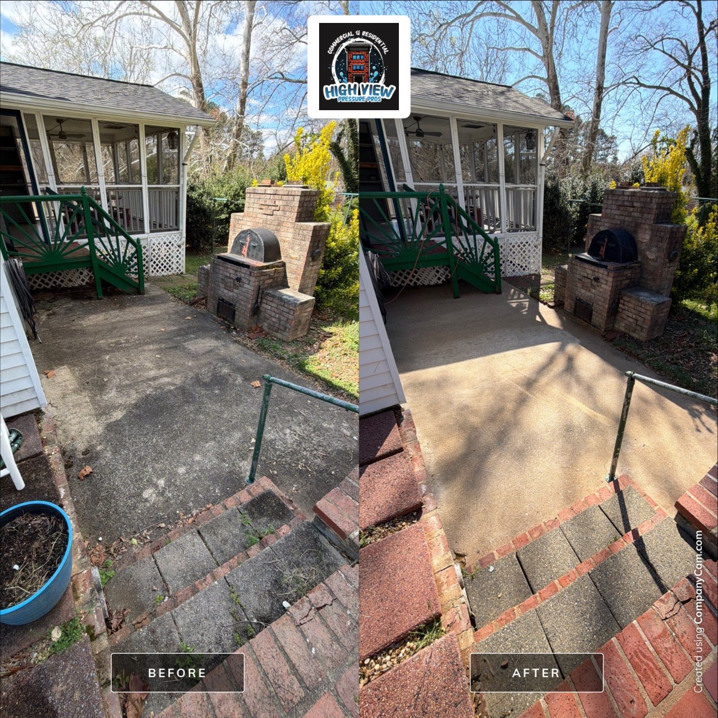 House Wash, Concrete Cleaning & Chimney Cleaning in Triangle, VA | High View Pressure Pros